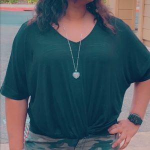 New Black Flowy Shirt